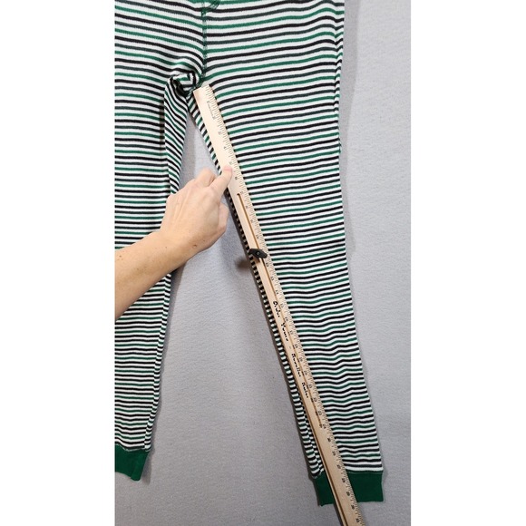 Victorias Secret Pajama Set Womens Medium Stripe Long Sleeve Thermal Sleepwear - Picture 11 of 13